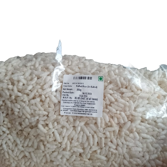 Mandakki - Puffed rice Unsalted 500 gm
